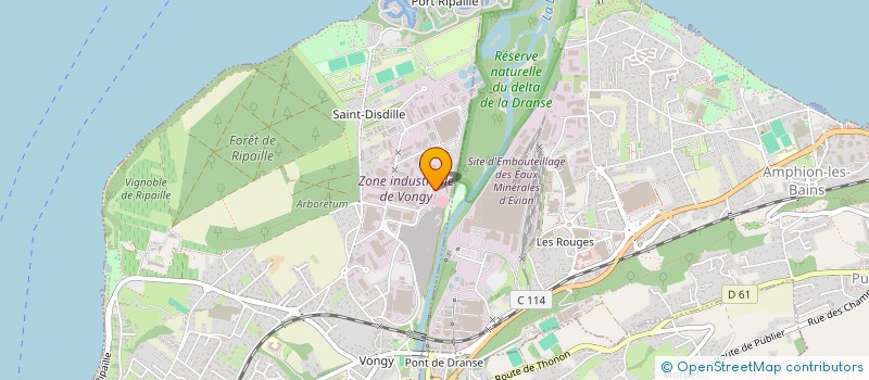 localisation de l'entreprise TODEM à THONON-LES-BAINS