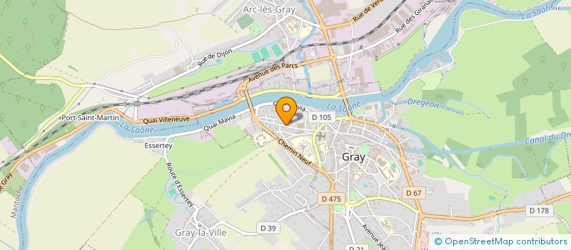 localisation de l'entreprise TODIPH à GRAY