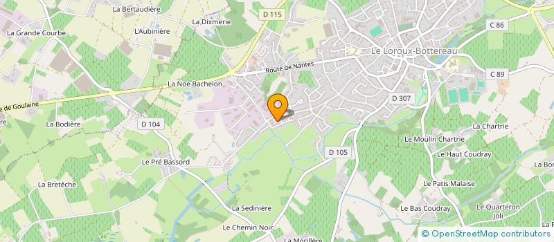 localisation de l'entreprise TODOJOCOTI  LE LOROUX-BOTTEREAU