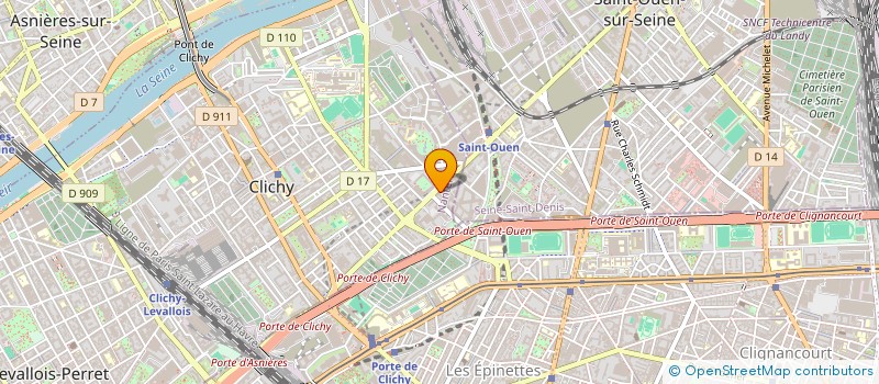 localisation de l'entreprise TODRA à CLICHY