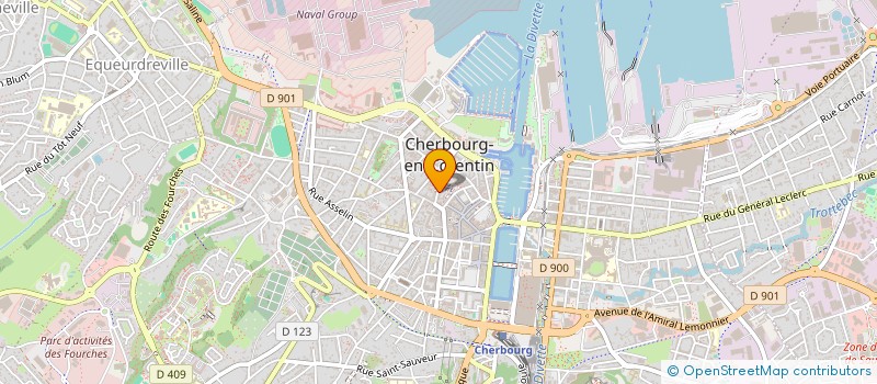 localisation de l'entreprise TOE à CHERBOURG-EN-COTENTIN