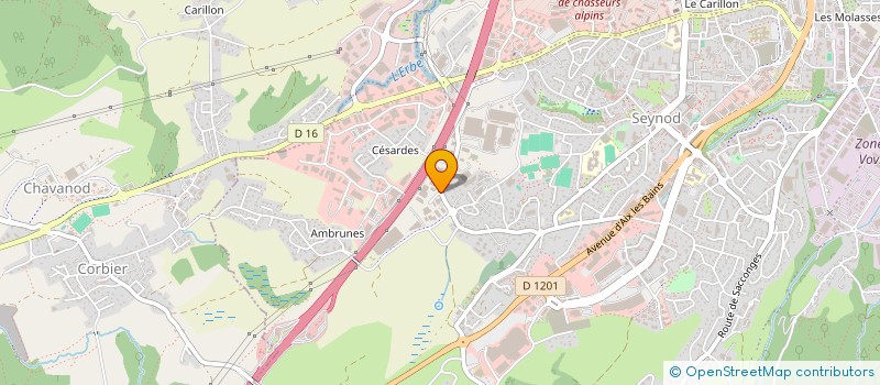 localisation de l'entreprise TOE AUTOMOBILE à ANNECY
