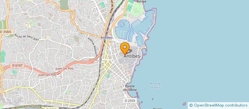 localisation de l'entreprise TOEMA à ANTIBES