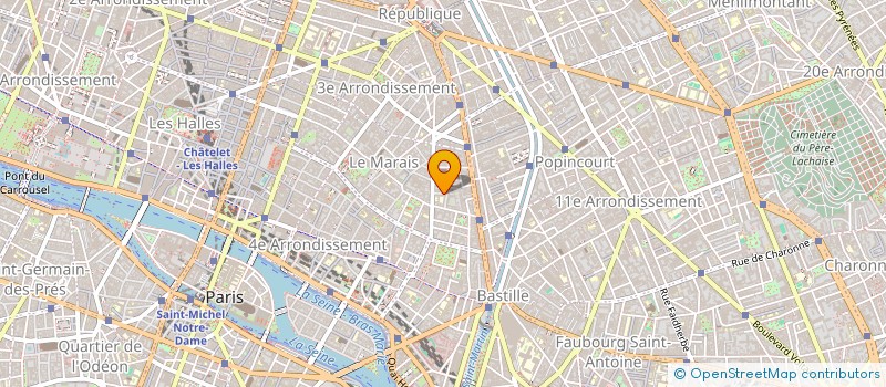 localisation de l'entreprise TOESCA DUPAS KINE  PARIS