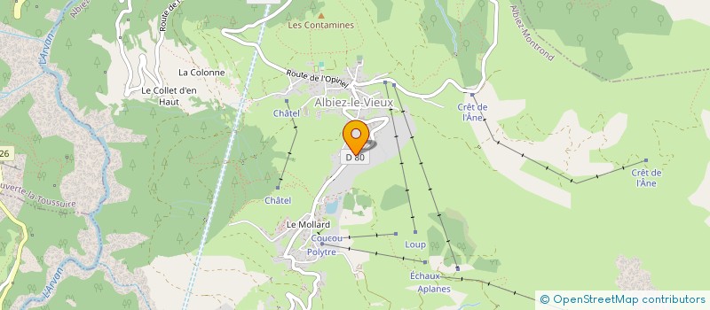 localisation de l'entreprise TOF 1550  ALBIEZ-MONTROND