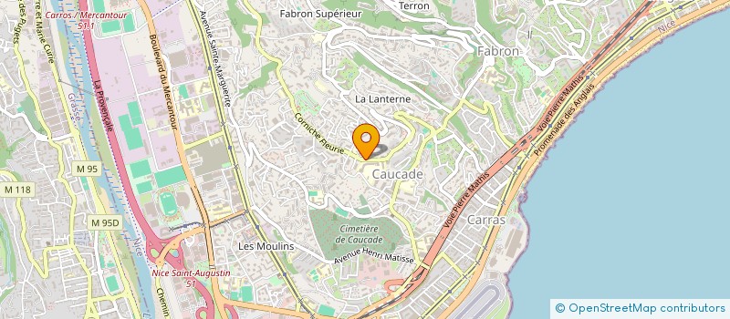 localisation de l'entreprise TOF à NICE