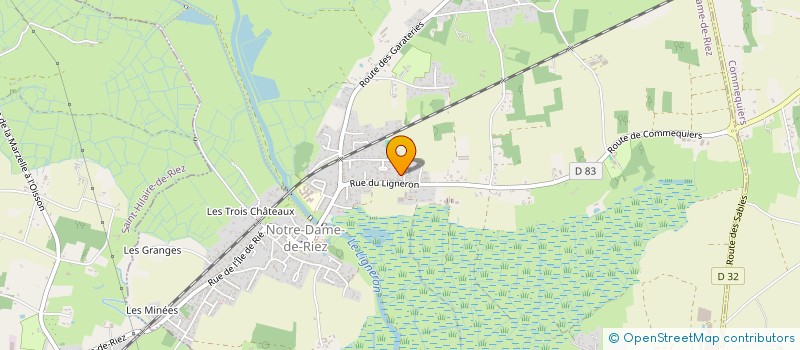 localisation de l'entreprise TOF'RENOV 85 à NOTRE-DAME-DE-RIEZ
