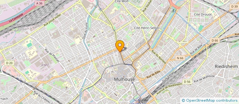 localisation de l'entreprise TOFA à MULHOUSE