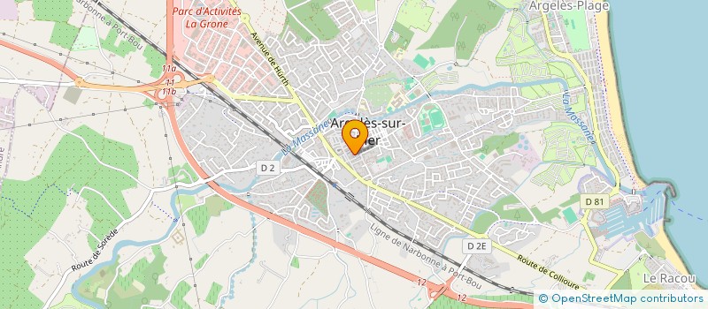 localisation de l'entreprise TOFELI à ARGELES-SUR-MER