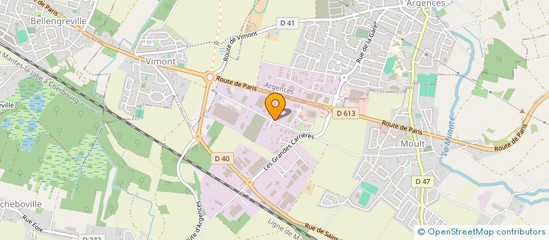 localisation de l'entreprise TOFFOLUTTI  MOULT-CHICHEBOVILLE