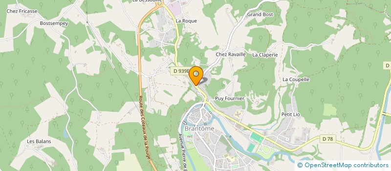 localisation de l'entreprise TOFI PIZZAS  BRANTOME EN PERIGORD