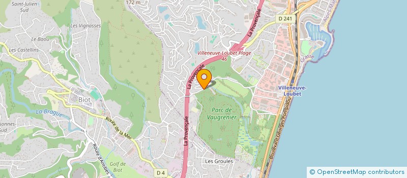 localisation de l'entreprise TOGA IMMO à VILLENEUVE-LOUBET