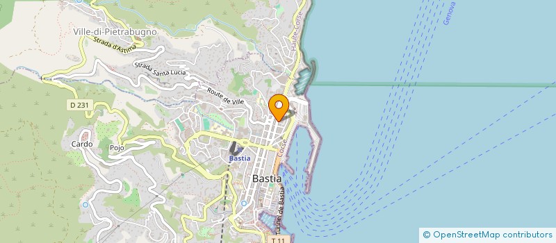 localisation de l'entreprise TOGA IMMOBILIER à BASTIA
