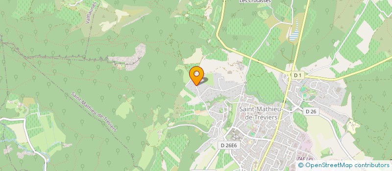 localisation de l'entreprise TOGAB  SAINT-MATHIEU-DE-TREVIERS