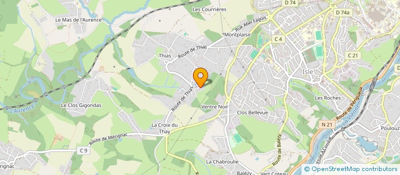 localisation de l'entreprise TOGARA à ISLE