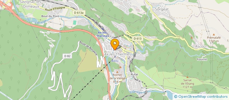 localisation de l'entreprise TOGARE  AX-LES-THERMES