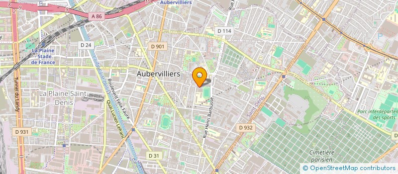 localisation de l'entreprise TOGETHER FOR CHANGE ( TFC) à AUBERVILLIERS