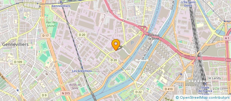 localisation de l'entreprise TOGETHER PLUS à GENNEVILLIERS