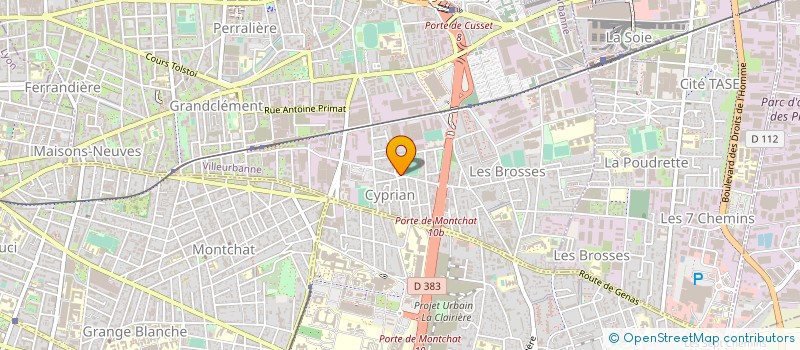 localisation de l'entreprise TOGIM à VILLEURBANNE