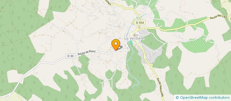localisation de l'entreprise TOGIU LA CALANQUE à LA VERDIERE