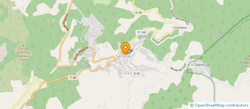 localisation de l'entreprise TOGNETTI à SARTENE