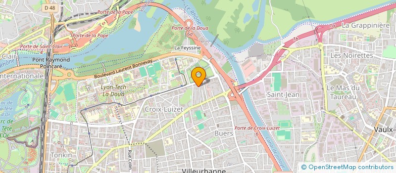 localisation de l'entreprise TOGO SAGA à VILLEURBANNE