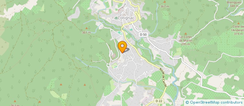 localisation de l'entreprise TOHA COTIGNAC  COTIGNAC