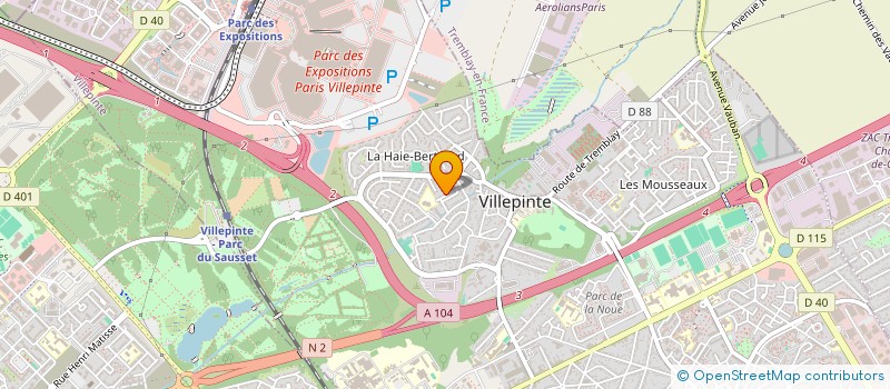 localisation de l'entreprise TOI AUSSI à VILLEPINTE