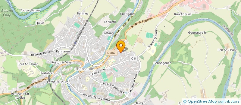 localisation de l'entreprise TOI D'EUROPE à CHATEAULIN