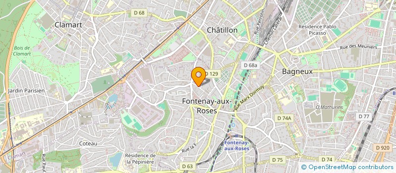 localisation de l'entreprise TOIL'EXPRESS à FONTENAY-AUX-ROSES