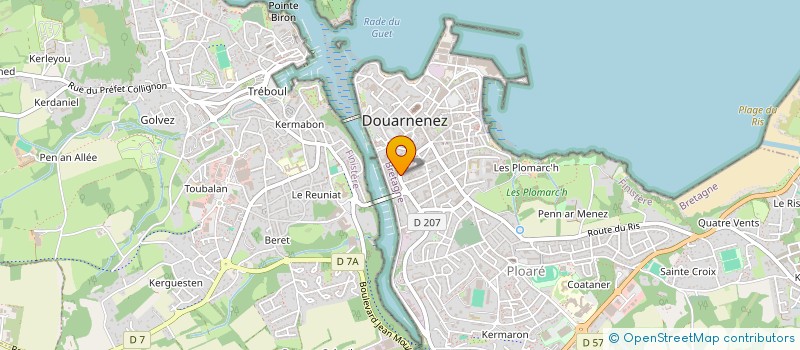 localisation de l'entreprise TOILE D ESSAI à DOUARNENEZ