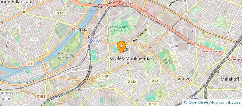 localisation de l'entreprise TOILE ET VELIN à ISSY-LES-MOULINEAUX