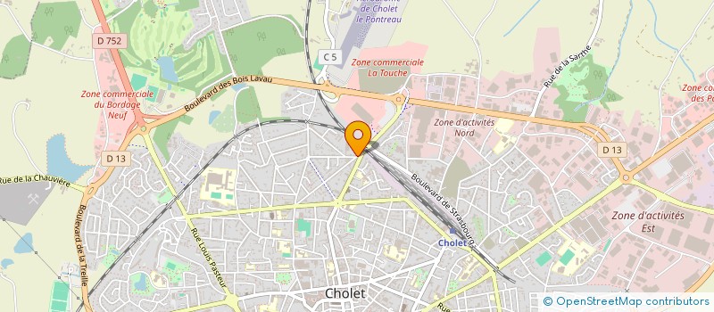 localisation de l'entreprise TOILES A GRATTER à CHOLET