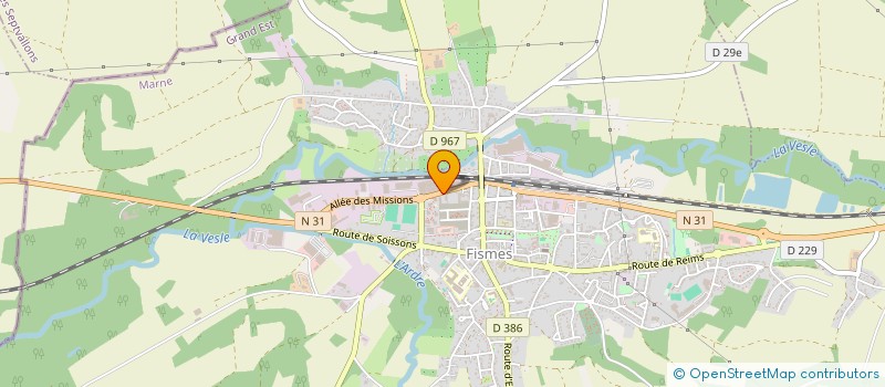 localisation de l'entreprise TOILES ET BACHES  FISMES