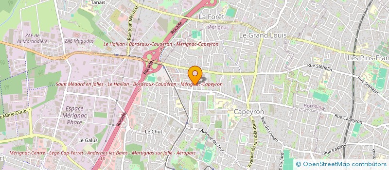 localisation de l'entreprise TOILETTAGE CANIN EURL à MERIGNAC