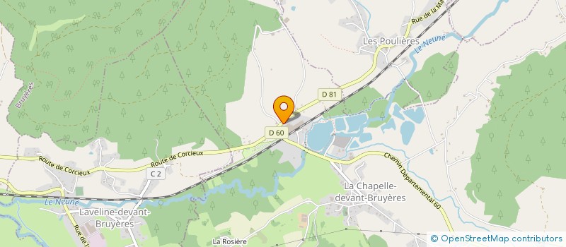 localisation de l'entreprise TOILTECH  LA CHAPELLE-DEVANT-BRUYERES