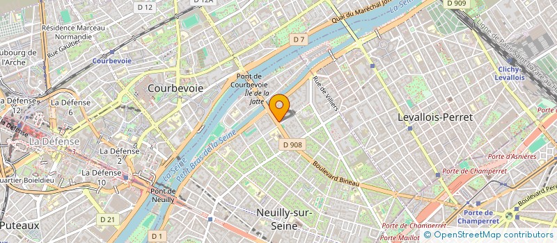 localisation de l'entreprise TOINET RAYMOND à NEUILLY-SUR-SEINE