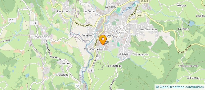 localisation de l'entreprise TOISON D'OR à COURS