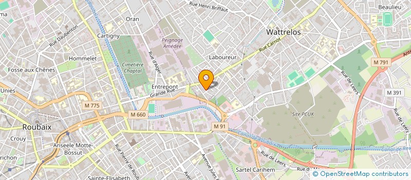 localisation de l'entreprise TOIT COUVERT ETANCHE à WATTRELOS