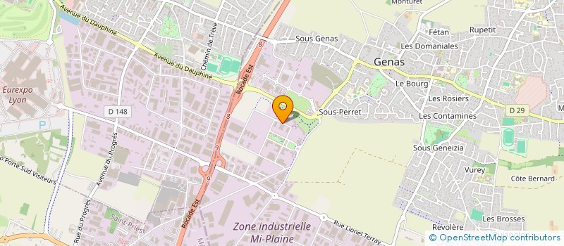 localisation de l'entreprise TOIT DE FRANCE à GENAS