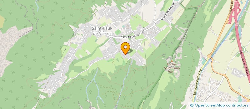 localisation de l'entreprise TOIT ET BOIS ENTR ERIGE DE THIERSANT à SAINT-PAUL-DE-VARCES