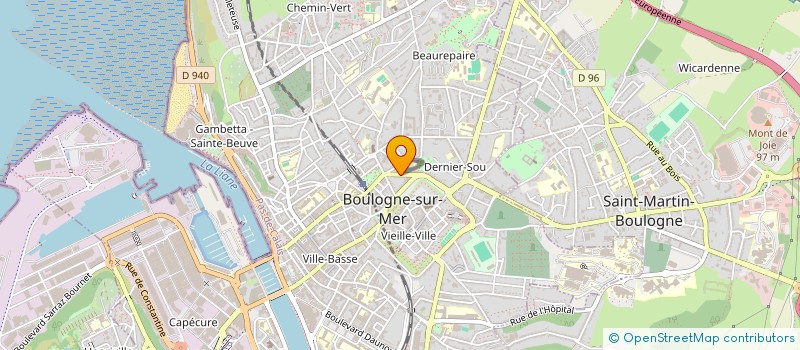 localisation de l'entreprise TOIT ET MOI  BOULOGNE-SUR-MER