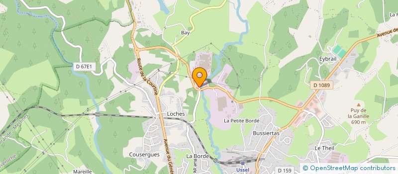 localisation de l'entreprise TOIT ET MOI à USSEL