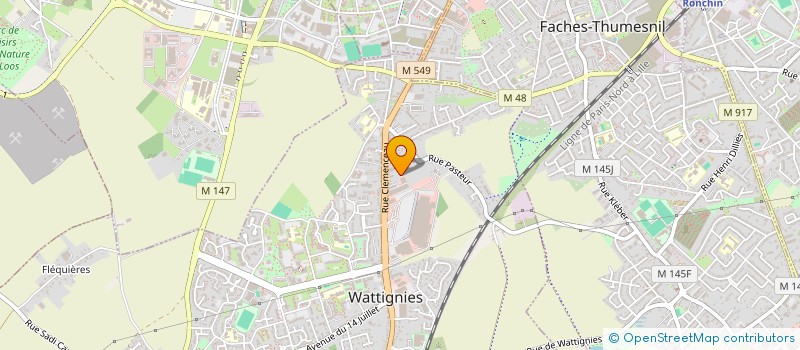 localisation de l'entreprise TOIT MON PATRIMOINE  WATTIGNIES