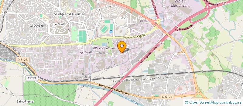 localisation de l'entreprise TOIT SUD CHARPENTE  VILLENEUVE-LES-BEZIERS