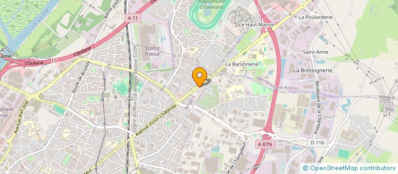 localisation de l'entreprise TOIT TECH à ANGERS