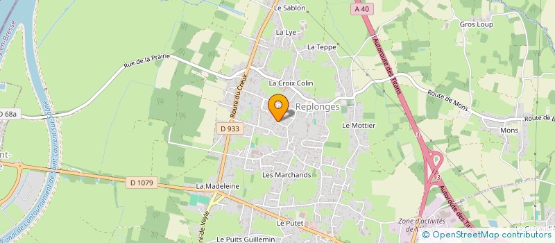 localisation de l'entreprise TOIT ZINC à REPLONGES