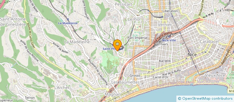 localisation de l'entreprise TOITEL à NICE