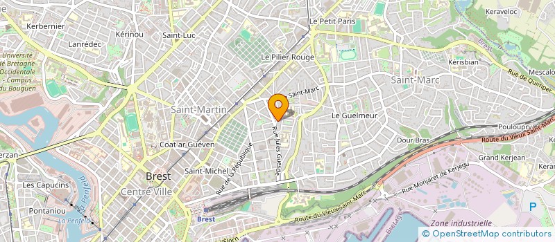 localisation de l'entreprise TOITS DE BREST à BREST