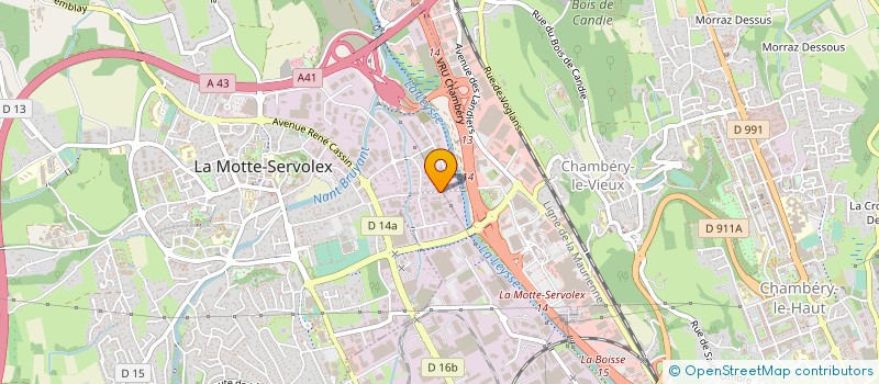 localisation de l'entreprise TOITS ET CHARPENTES DOMENGET à CHAMBERY